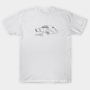 Car Design Vintage Patent Hand Drawing T-Shirt